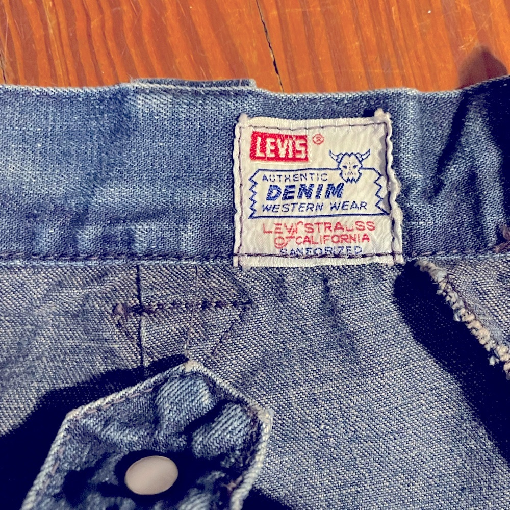 Vintage 50s LEVI’S Western Wear Big E sanforized side zip jeans pearl snap - Picture 5 of 10